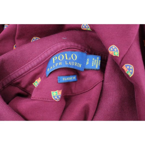 Polo Ralph Lauren Polo Shirt Men’s Small Short Sleeve Crest Logo Classic Fit Red - Picture 8 of 9